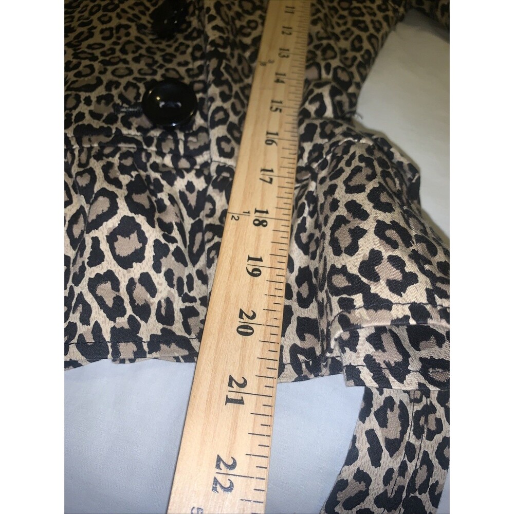 Forever 21 VtG Peplum Blazer Jacket Y2K Small Leopard Mcbling Fitted Mob Wife - Picture 16 of 16